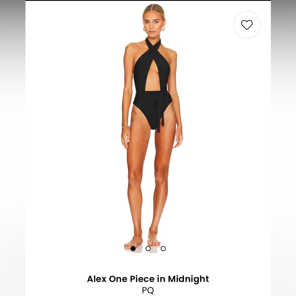 PQ Alex Black Halter One-Piece Swimsuit